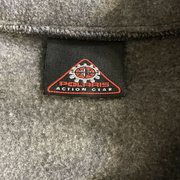 Polaris Action Gear Jacket Fleece Snowmobile Zip Up Vintage Mens‎ Large - Picture 3 of 8